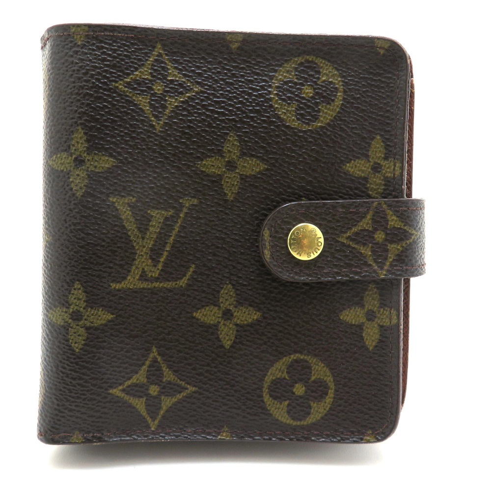 LOUIS VUITTON Compact Wallet Zip Monogram